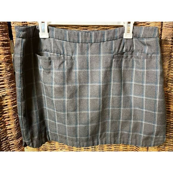 Gap School Girl Gray Checkered Plaid Skirt Fully Lined 16 - Picture 8 of 10